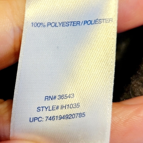 Izod Thick Grey Pullover Funnel Mock Neck Sweater Side Zippers Women's Large L - Picture 7 of 9